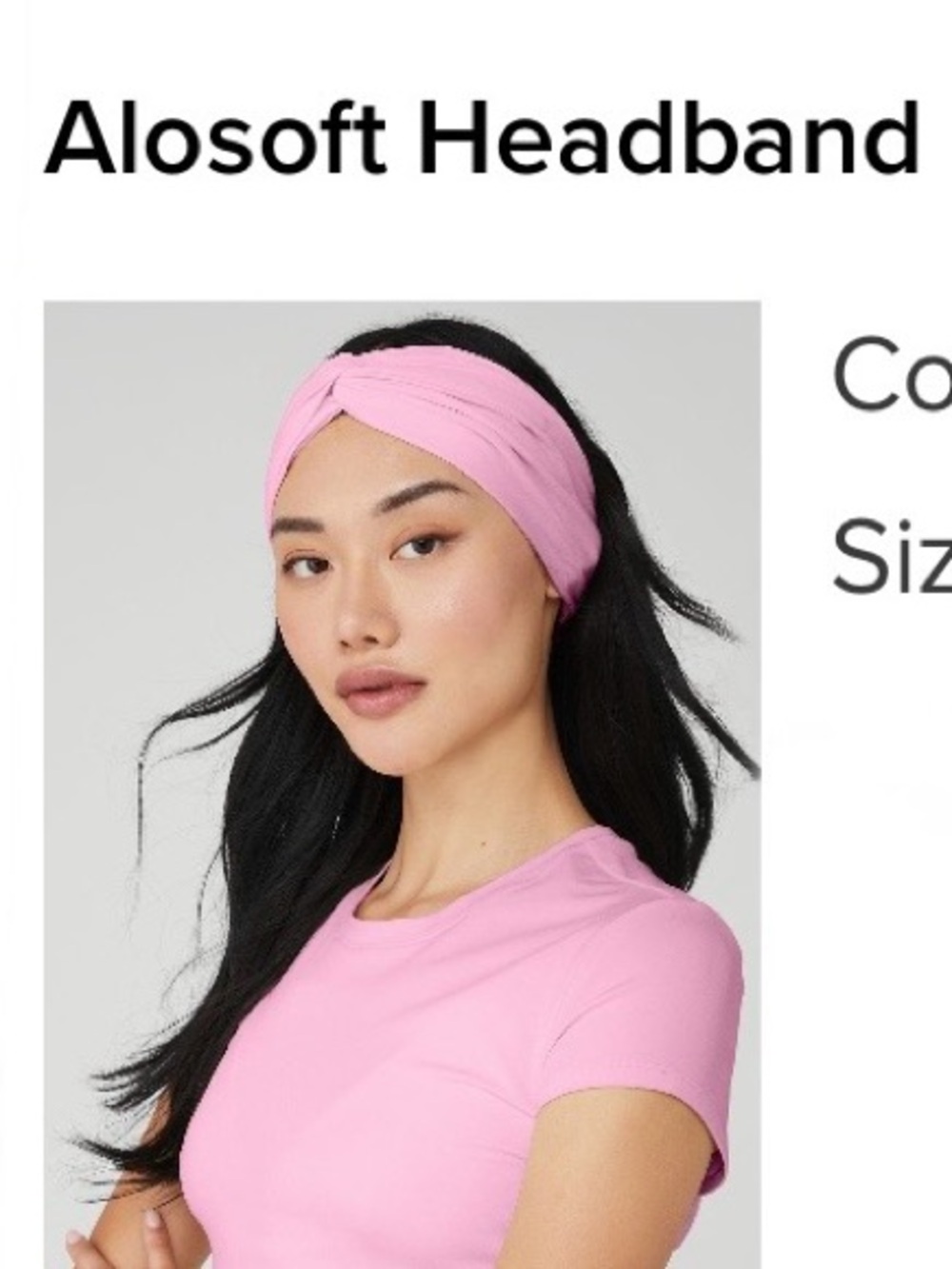 Alosoft Headband in Sweet Pink 💕